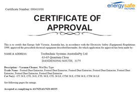 Energy Safe Certificate